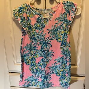 Lilly Pulitzer Girls Mini Astara Dress in Pelican Pink EUC